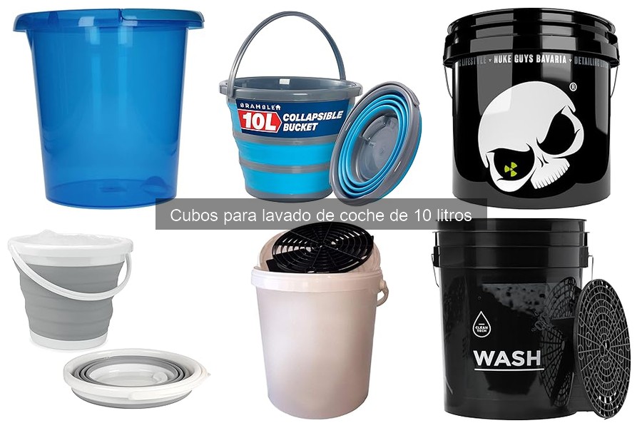 Comparativa: Cubos de lavado de coche de 5L vs. 10L