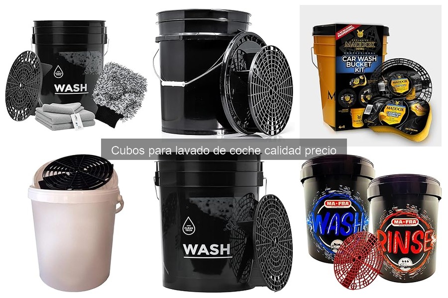 Comparativa: Cubos de Plástico vs. Metálicos para Lavado de Coche