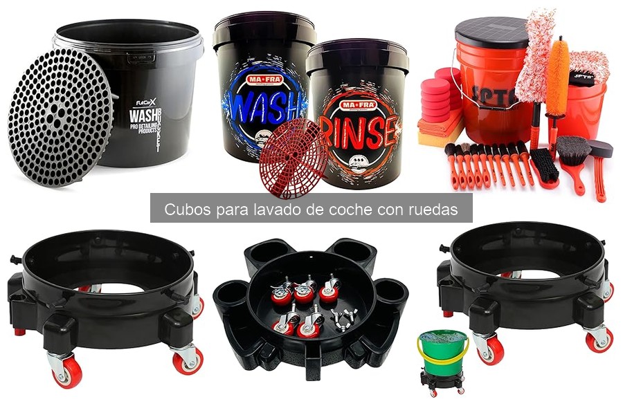 Comparativa: Cubos para lavado de coche con ruedas vs Tradicionales