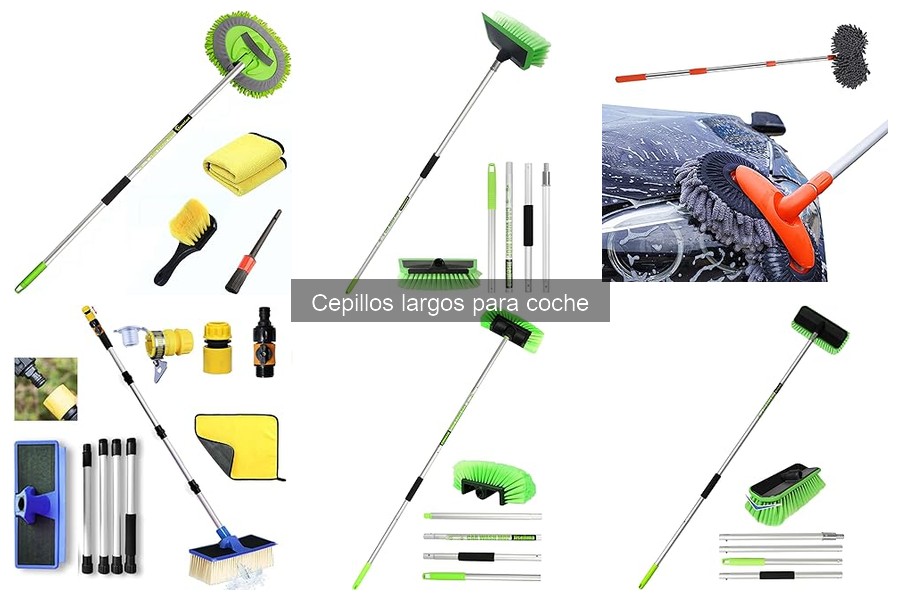 Comparativa de cepillos largos y otros métodos de limpieza de coche