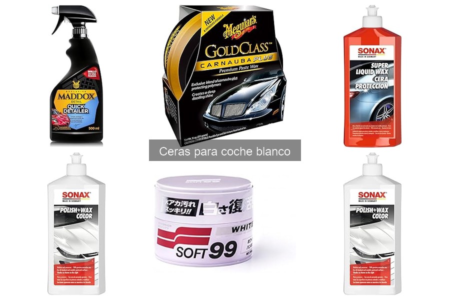 Comparativa de ceras para coche blanco: las mejores marcas