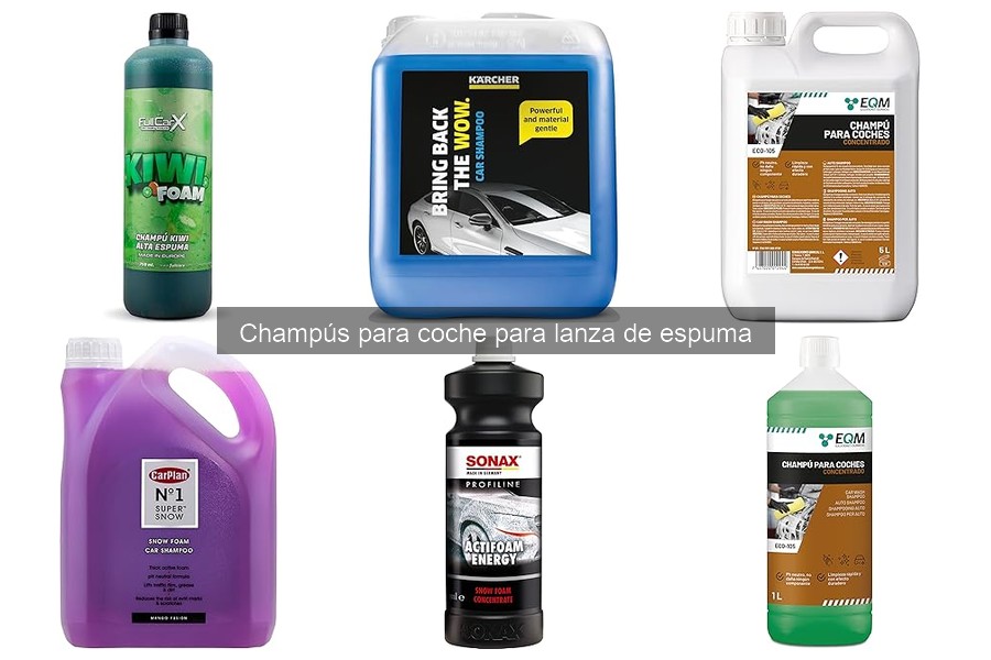 Comparativa de champús para coche en espuma: EQM vs Car Gods vs FULLCARX
