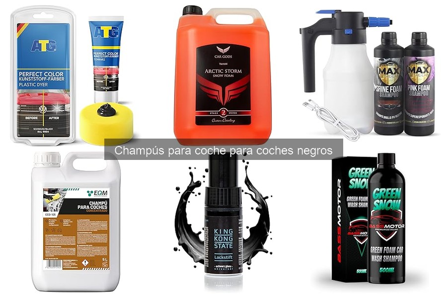 Comparativa de Champús para Coches Negros vs Universales