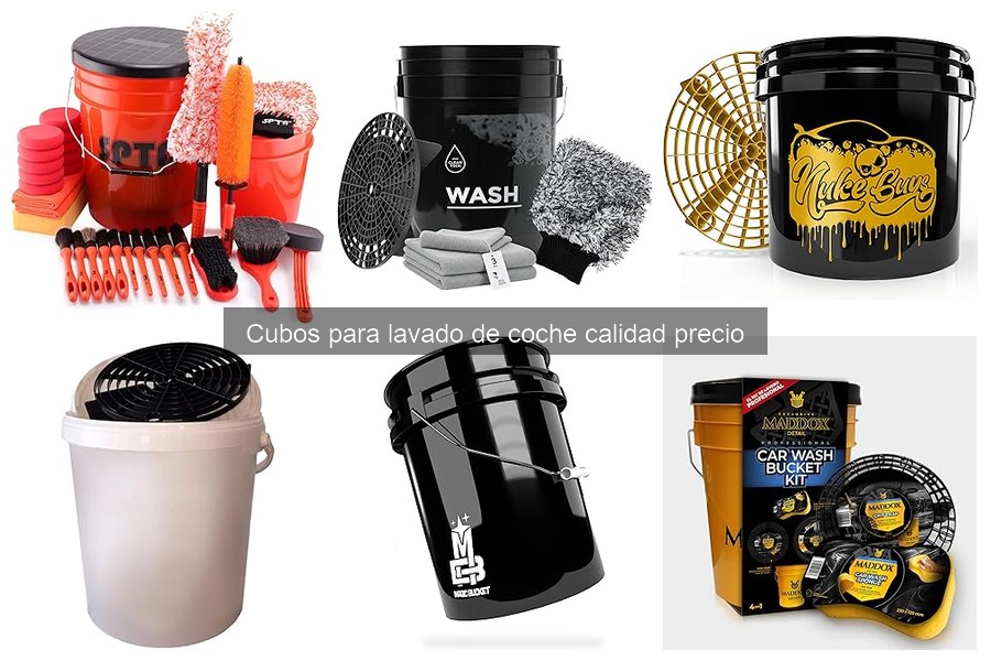 Comparativa de cubos para lavado con jaboneras de calidad