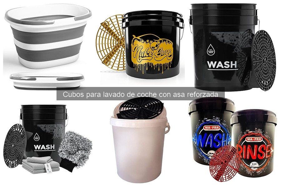 Comparativa de Cubos para Lavado de Coche con Asa Reforzada