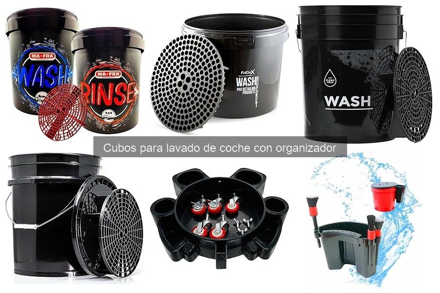 Comparativa de Cubos para Lavado de Coche: Con y Sin Organizador