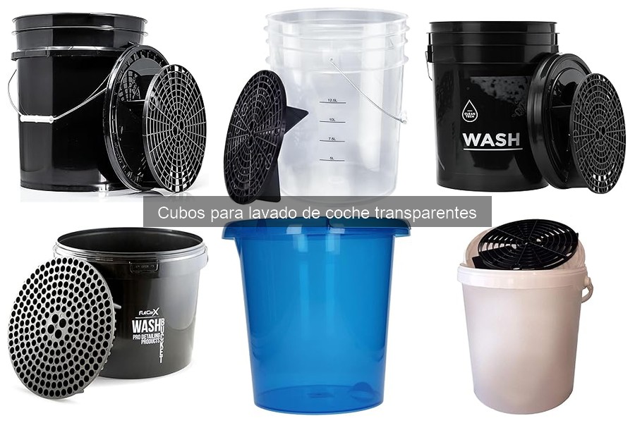 Comparativa de Cubos Transparentes para Lavado de Coche