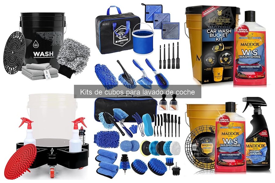 Comparativa de Kits de Cubos para Lavado de Coche
