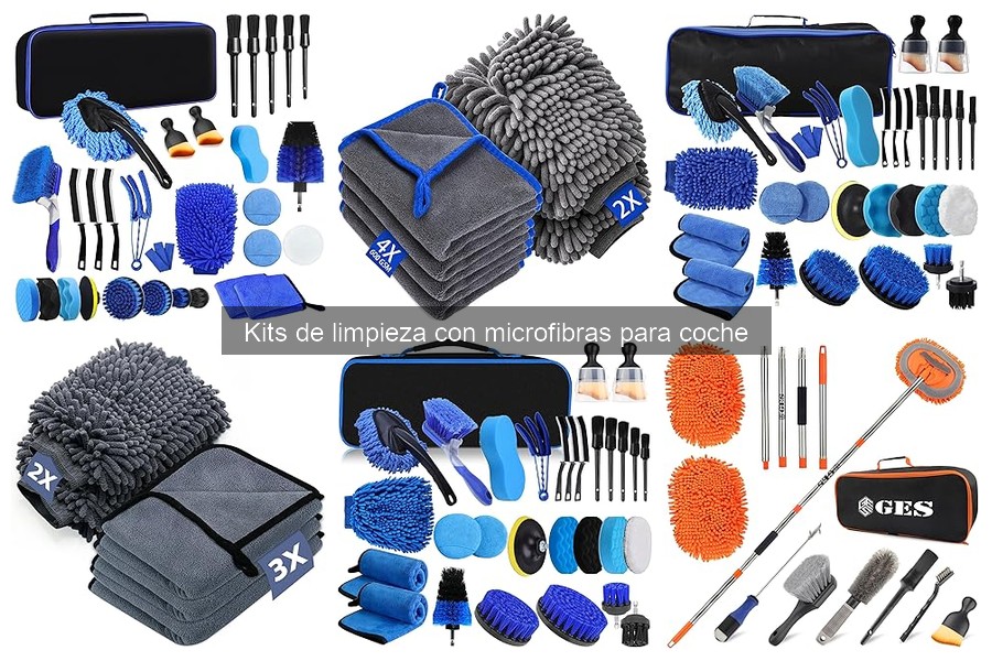 Comparativa de Kits de Limpieza con Microfibras para Coche