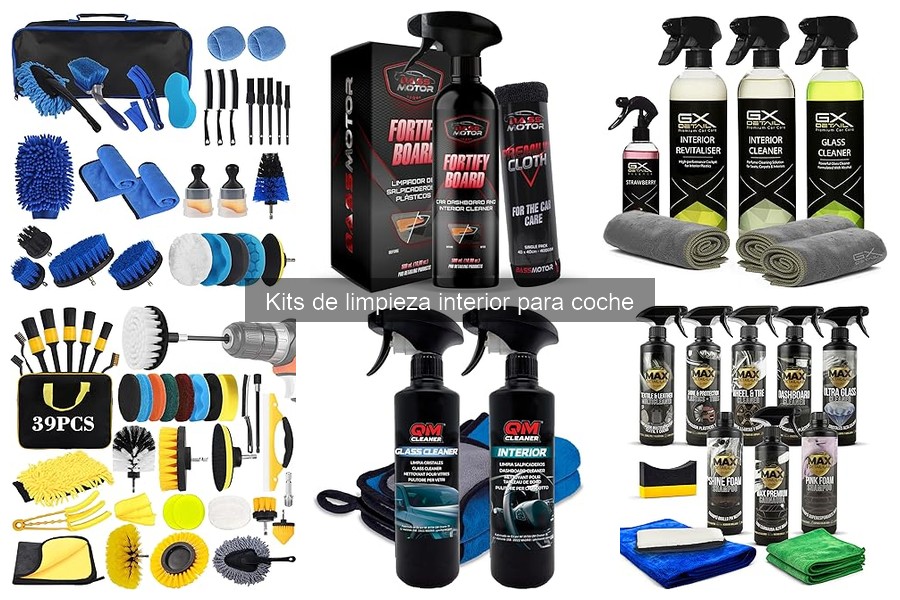 Comparativa de Kits de Limpieza Interior para Coche