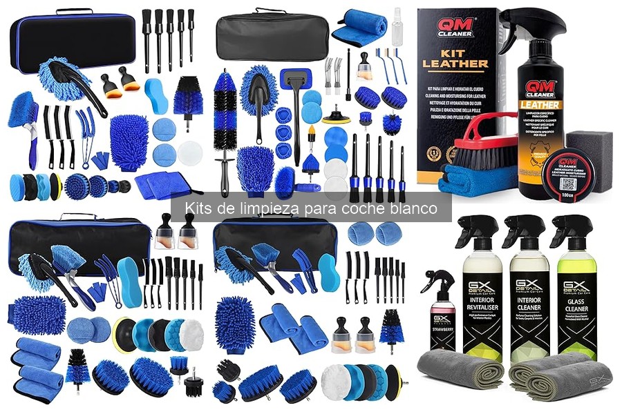 Comparativa de Kits de Limpieza para Coche Blanco vs Otros Colores