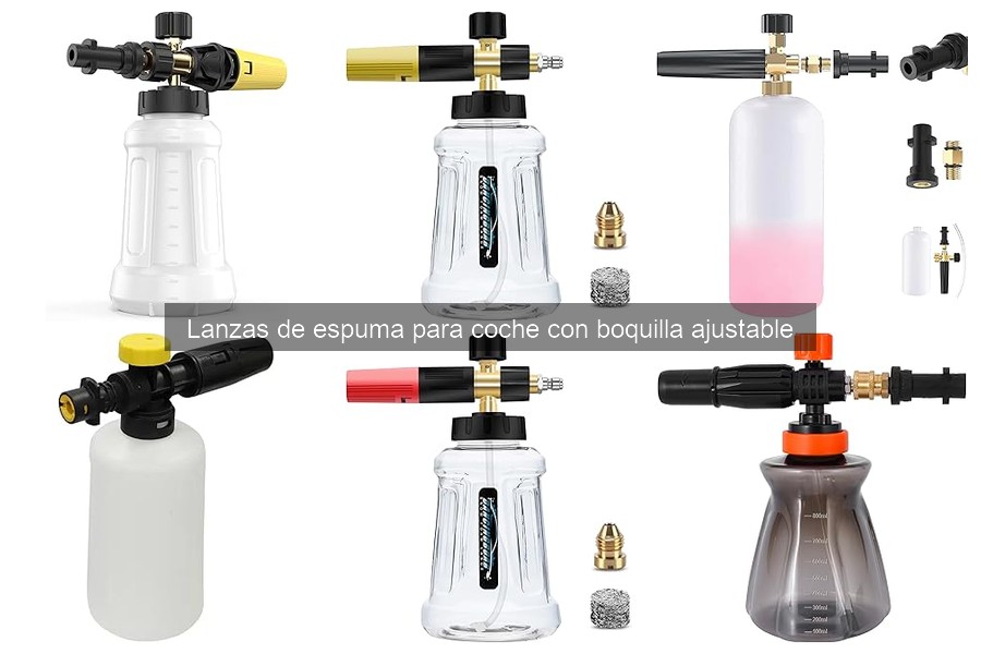 Comparativa de Lanzas de Espuma Manuales y Eléctricas para Coche