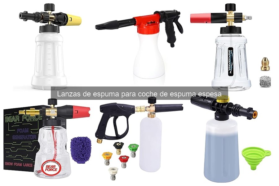 Comparativa de Lanzas de Espuma para Coche: Mejoras y Precios