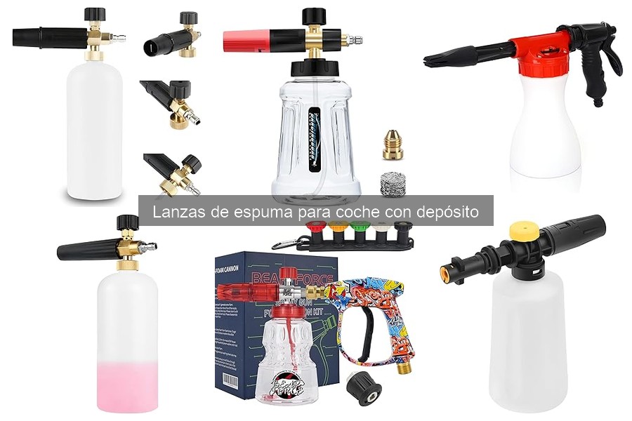 Comparativa de lanzas de espuma para coche: YUET, Lidl y OHAYORI