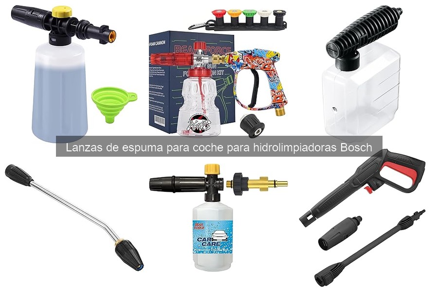 Comparativa de lanzas de espuma para hidrolimpiadoras