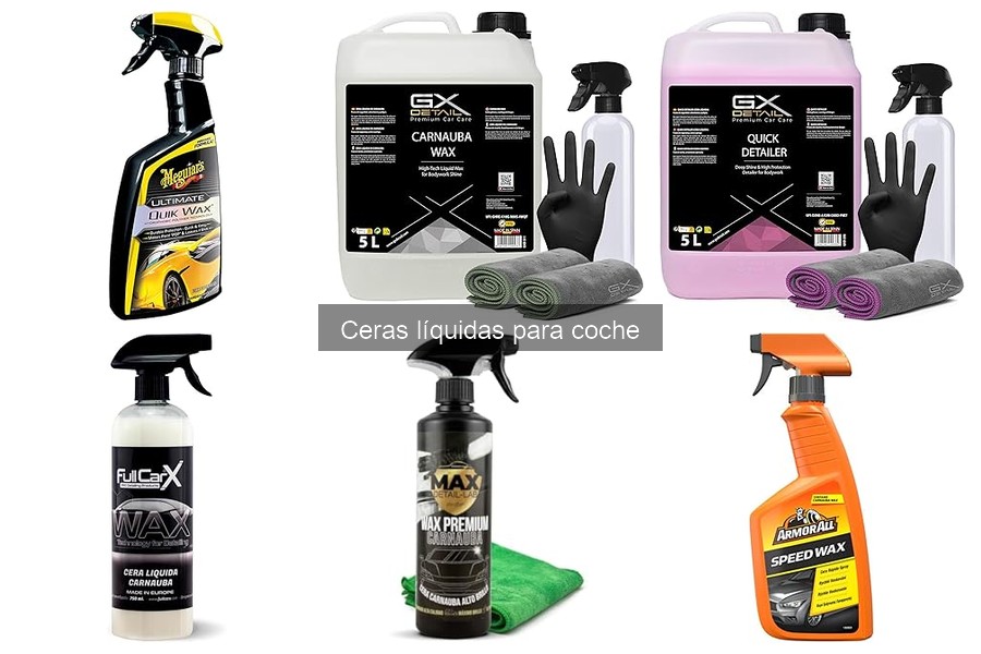Comparativa de las mejores ceras líquidas para coche