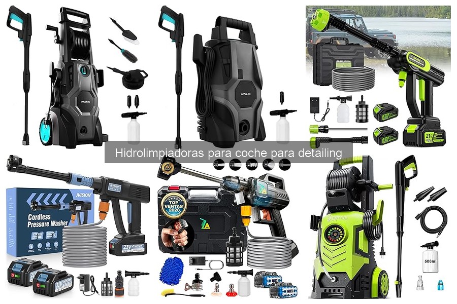 Comparativa de las Mejores Hidrolimpiadoras para Detailing