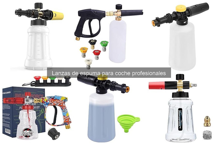 Comparativa de las Mejores Lanzas de Espuma para Coche