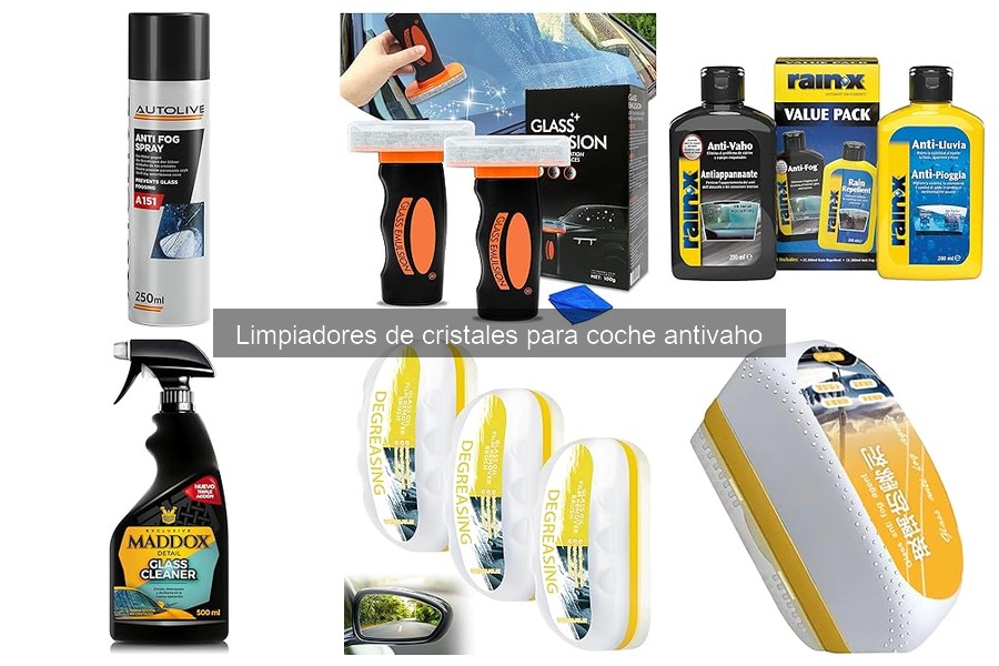 Comparativa de Limpiadores de Cristales Antivaho para Coche