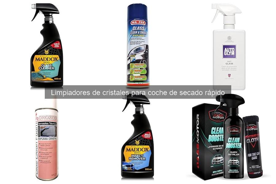 Comparativa de Limpiadores de Cristales de Secado Rápido