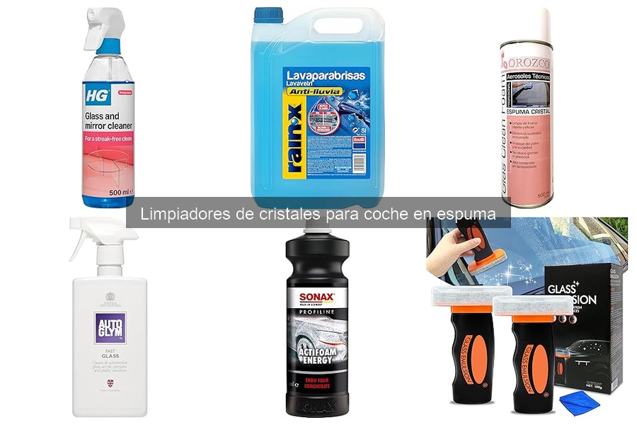 Comparativa de Limpiadores de Cristales en Espuma para Coche