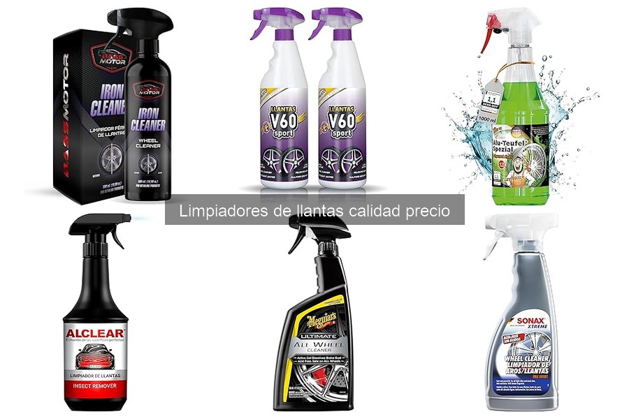 Comparativa de limpiadores de llantas ácidos y no ácidos