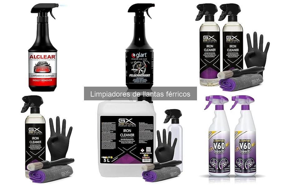 Comparativa de Limpiadores de Llantas Férricos vs Típicos