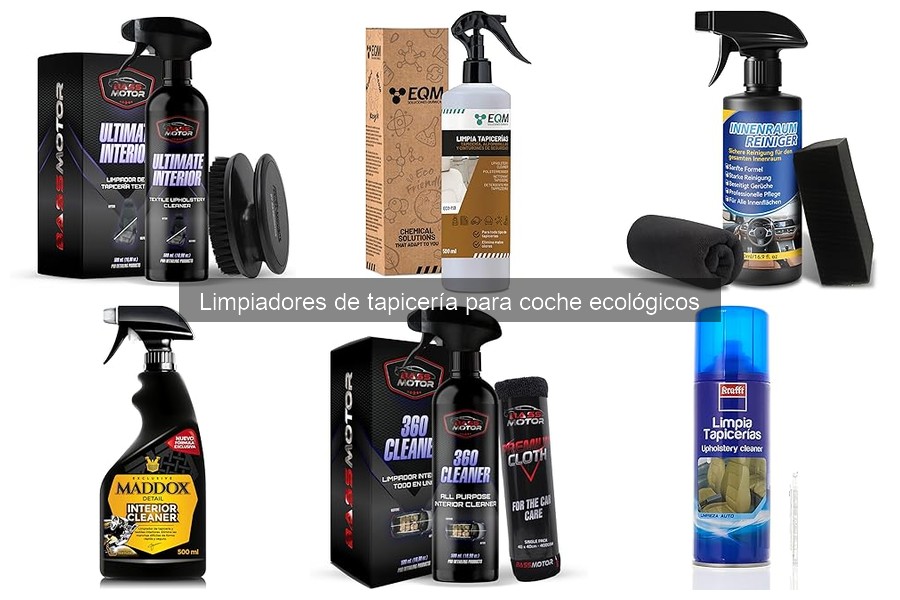 Comparativa de limpiadores de tapicería ecológicos para coche