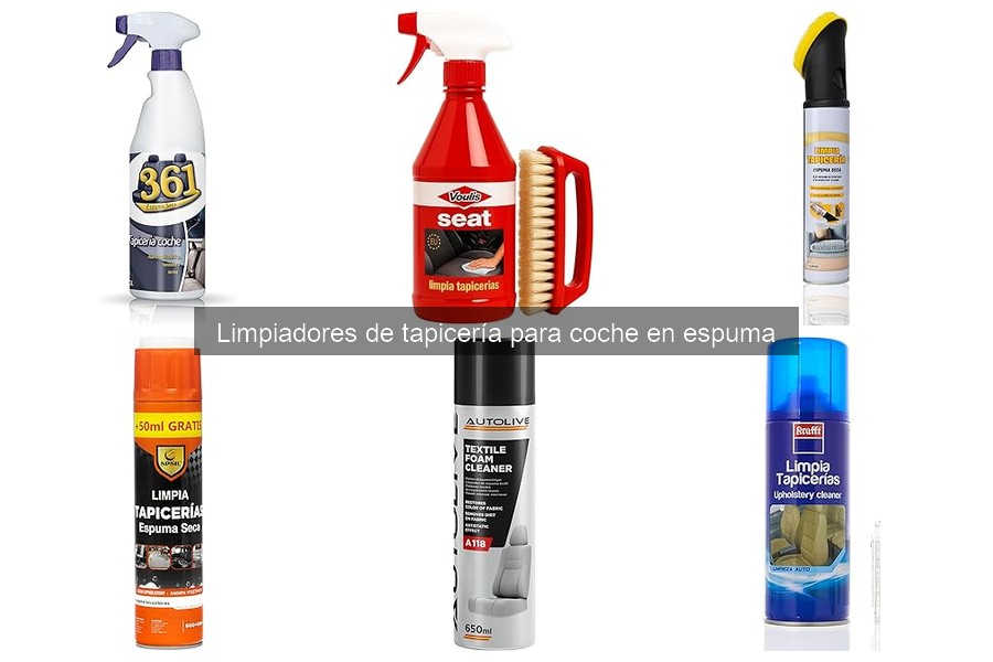 Comparativa de Limpiadores de Tapicería en Espuma para Coche