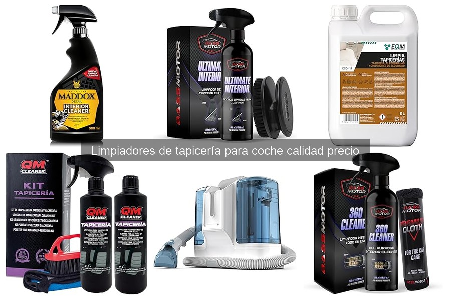 Comparativa de Limpiadores de Tapicería para Coche
