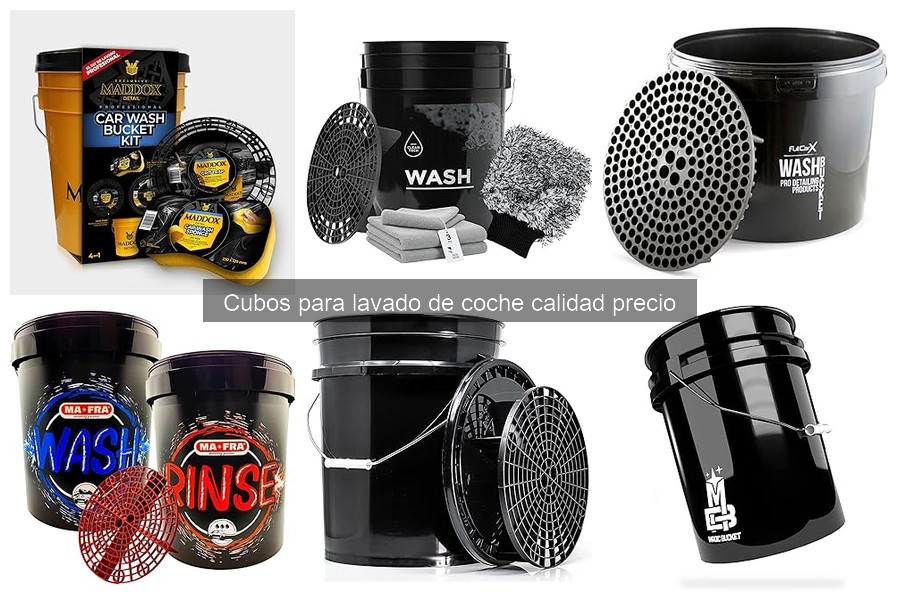 Comparativa de los Mejores Cubos para Lavado de Coche