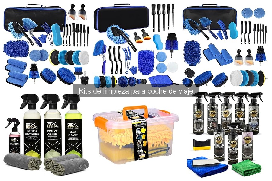 Comparativa de los Mejores Kits de Limpieza para Coche de Viaje