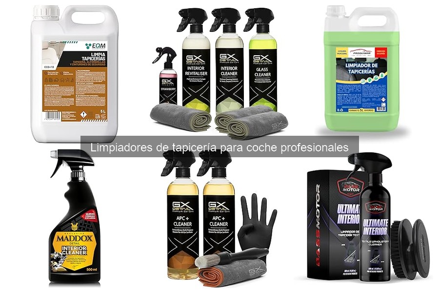 Comparativa de los Mejores Limpiadores de Tapicería para Coche