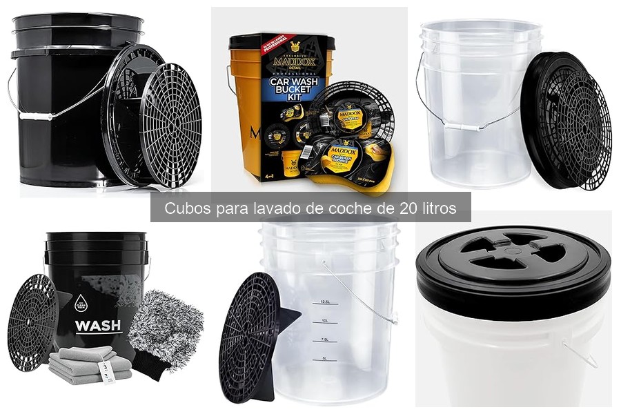 Comparativa de Precios de Cubos de Lavado de Coche de 20 Litros