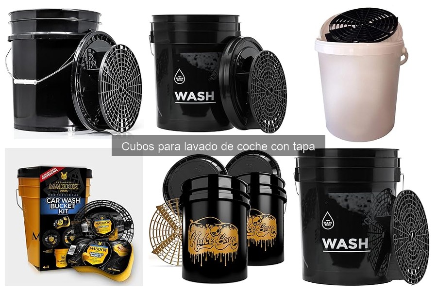 Comparativa de Precios de Cubos para Lavado de Coche con Tapa