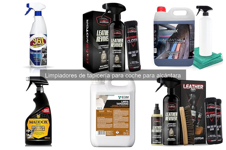 Comparativa de precios de limpiadores de tapicería de alcántara