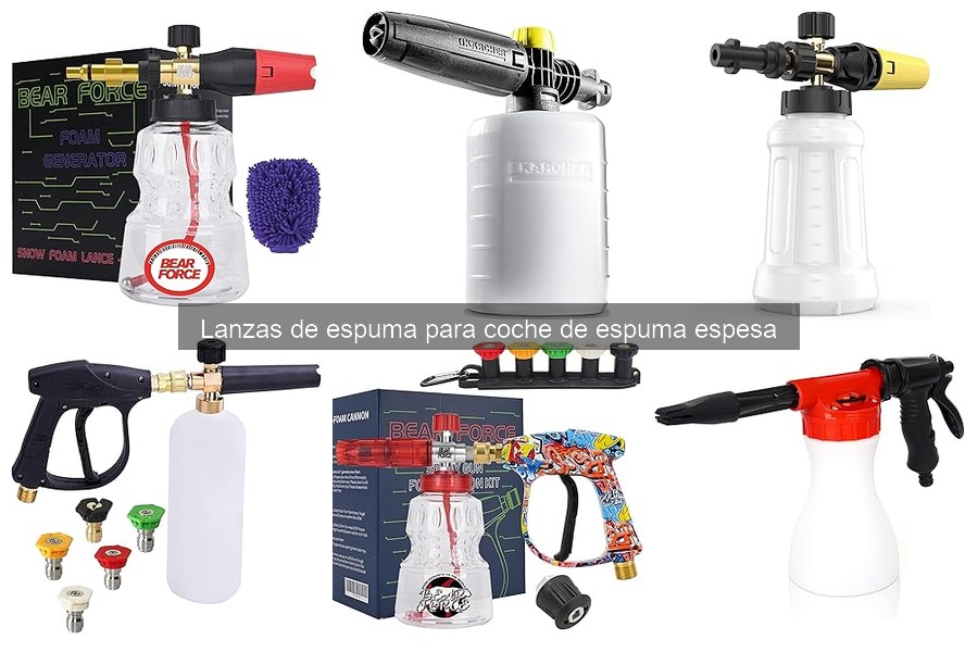 Comparativa: Lanza de espuma manual vs automática para coche