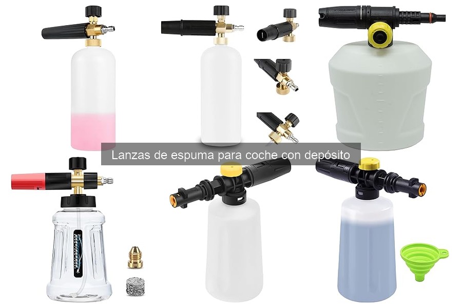 Comparativa: Lanzas de Espuma con y sin Depósito para Coche
