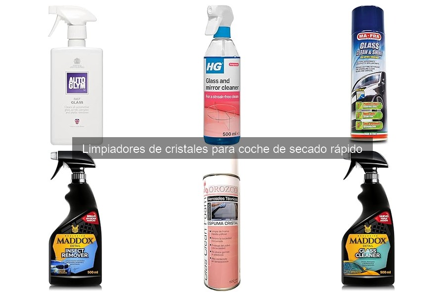 Comparativa: Limpiadores de cristales de secado rápido vs. tradicionales