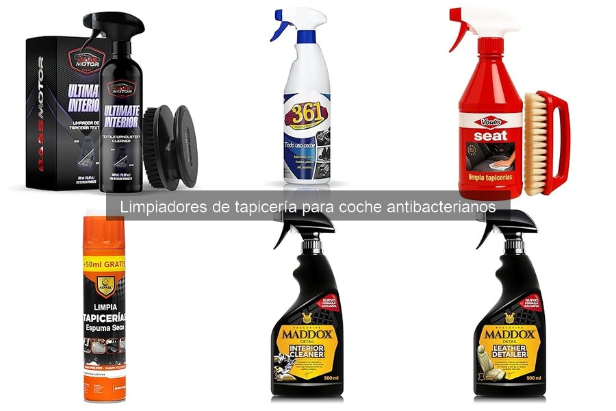 ** Comparativa: Limpiadores de tapicería antibacterianos vs no antibacterianos