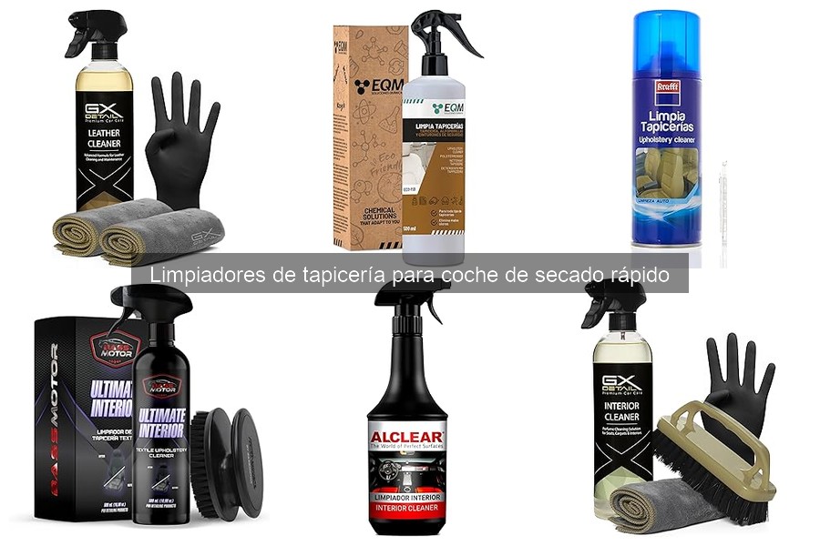 ** Comparativa: Limpiadores de tapicería de secado rápido vs convencionales