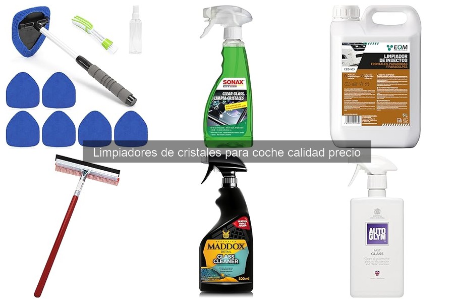 Comparativa precios limpiadores de cristales para coche