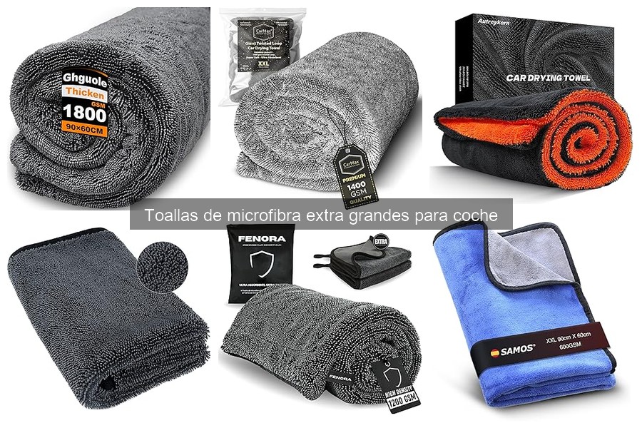 Comparativa: Toallas de Microfibra XXL vs. Otras Toallas de Coche