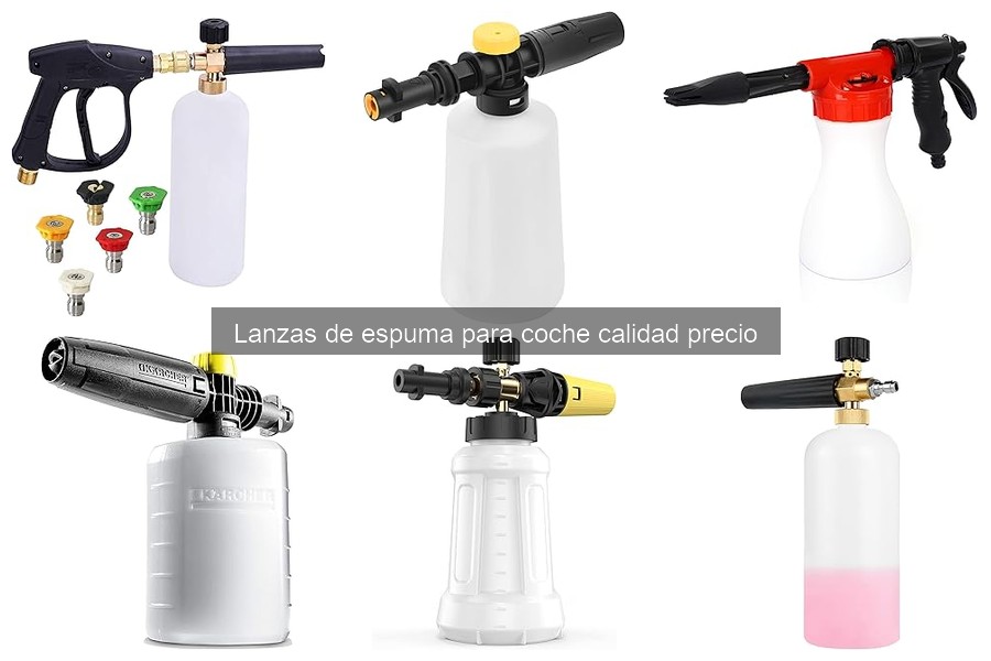 Consejos para elegir la mejor lanza de espuma para coche