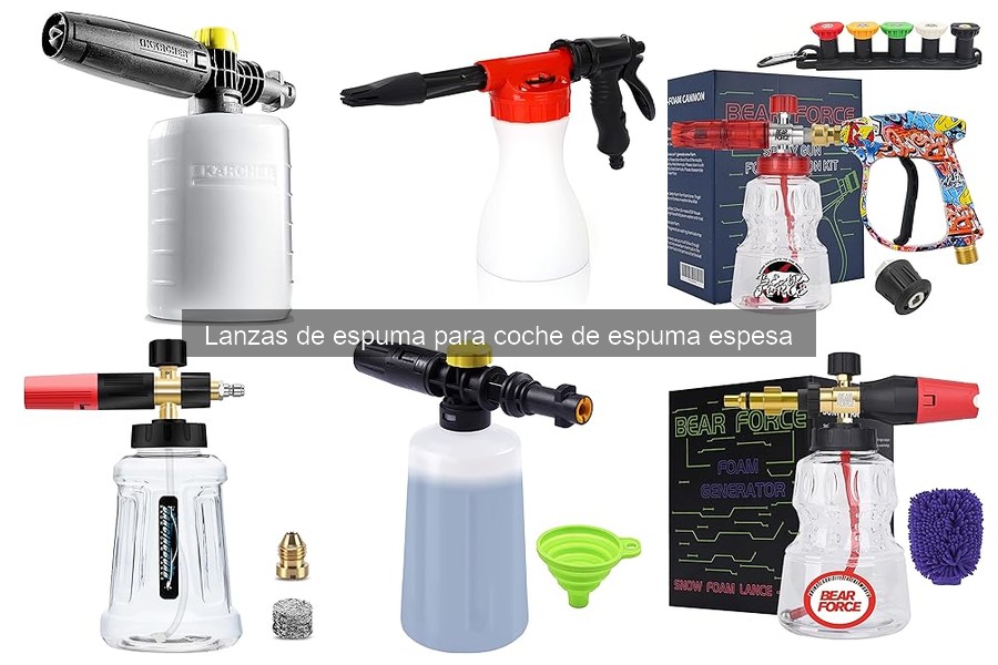 Costos de lanzas de espuma para coche: precios y factores