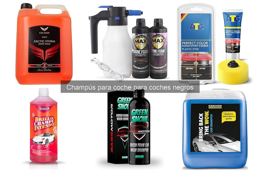 Cuándo utilizar champú para coches negros: guía de mantenimiento
