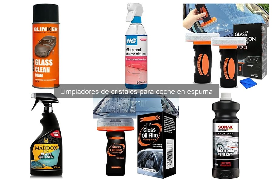 ¿Cuánto cuesta un limpiador de cristales en espuma para coche?