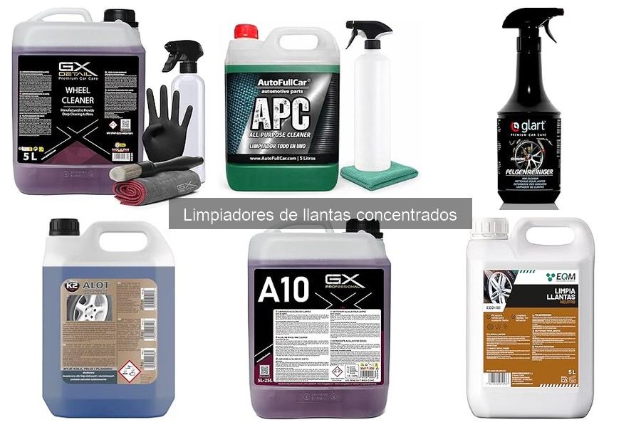 ¿Cuánto cuesta un limpiador de llantas concentrados?