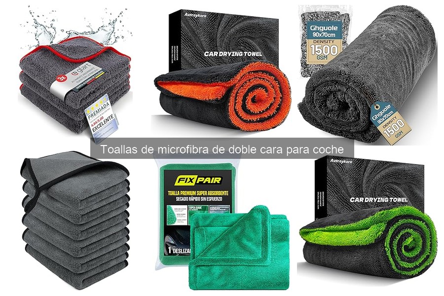 ¿Cuánto cuesta una toalla de microfibra de doble cara para coche?