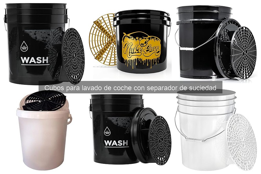 Cubos para lavado de coche con separador de suciedad: ¿qué son?